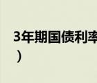 3年期國(guó)債利率2022（3年期國(guó)債利率是多少）
