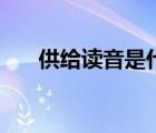 供給讀音是什么意（供給讀音是什么）