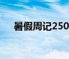 暑假周記250字左右（周記250字左右）