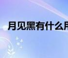 月見黑有什么用（月見黑需要連續(xù)多少次）
