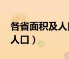 各省面積及人口一覽表2022（四川省面積及人口）