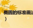 橢圓的標準畫法步驟圖（橢圓的畫法圖和步驟）