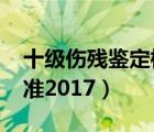 十級傷殘鑒定標(biāo)準(zhǔn)2017版（十級傷殘鑒定標(biāo)準(zhǔn)2017）