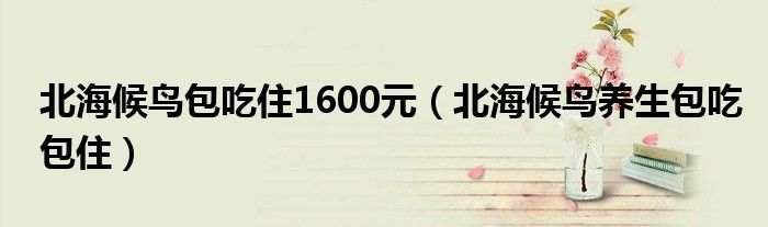 北海候鳥(niǎo)包吃住1600元（北海候鳥(niǎo)養(yǎng)生包吃包?。? />
                                         </a>
                                    </div>
                                 <div   id=