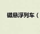 磁懸浮列車（說一說磁懸浮列車的簡介）