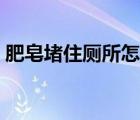 肥皂堵住廁所怎么辦（廁所被堵住了怎么辦）