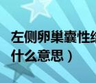 左側(cè)卵巢囊性結(jié)構(gòu)嚴(yán)重嗎（左卵巢內(nèi)囊性結(jié)構(gòu)什么意思）