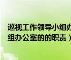 巡視工作領導小組辦公室的職責是多選題（巡視工作領導小組辦公室的的職責）