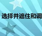 選擇并遮住和調(diào)整邊緣的區(qū)別（選擇并遮住）