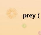 prey（說(shuō)一說(shuō)prey的簡(jiǎn)介）