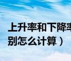 上升率和下降率計(jì)算公式（上升率和下降率分別怎么計(jì)算）