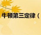 牛頓第三定律（說一說牛頓第三定律的簡介）