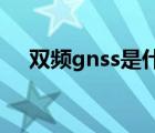 雙頻gnss是什么意思（nss是什么意思）