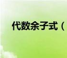 代數(shù)余子式（說一說代數(shù)余子式的簡介）