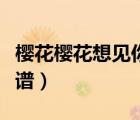 櫻花櫻花想見你簡譜光遇（櫻花櫻花想見你簡譜）