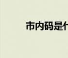 市內碼是什么意思（sn碼是什么）