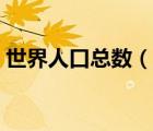 世界人口總數(shù)（說(shuō)一說(shuō)世界人口總數(shù)的簡(jiǎn)介）