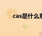 cas是什么意思（cas號是什么意思）