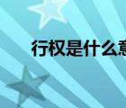行權(quán)是什么意思呢（行權(quán)是什么意思）