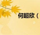 何超欣（說一說何超欣的簡介）