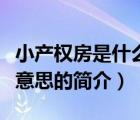 小產(chǎn)權(quán)房是什么意思（說一說小產(chǎn)權(quán)房是什么意思的簡(jiǎn)介）