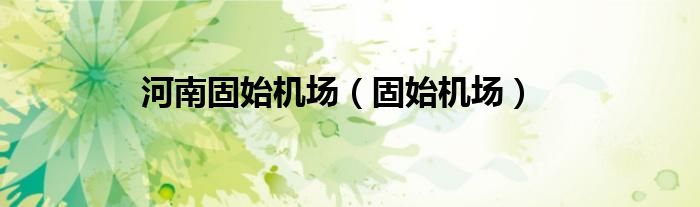 河南固始機場（固始機場）
