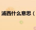 浦西什么意思（說一說浦西什么意思的簡(jiǎn)介）