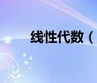 線性代數(shù)（說一說線性代數(shù)的簡(jiǎn)介）