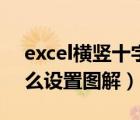excel橫豎十字光標(biāo)（excel表格十字光標(biāo)怎么設(shè)置圖解）