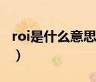 roi是什么意思（說一說roi是什么意思的簡介）