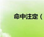 命中注定（說一說命中注定的簡介）