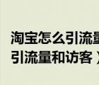 淘寶怎么引流量和訪客視頻全教程（淘寶怎么引流量和訪客）