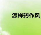 怎樣轉(zhuǎn)作風(fēng)（如何轉(zhuǎn)作風(fēng) 促進(jìn)落實(shí)）
