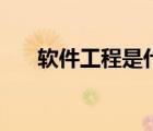 軟件工程是什么類（軟件工程是什么）