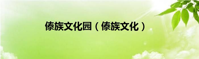 傣族文化園（傣族文化）