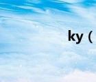 ky（說(shuō)一說(shuō)ky的簡(jiǎn)介）