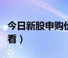 今日新股申購(gòu)價(jià)值分析（新股申購(gòu)中簽號(hào)怎么看）