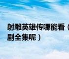 射雕英雄傳哪能看（去哪里可以觀看 射雕英雄傳2017 電視劇全集呢）