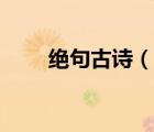 絕句古詩（說一說絕句古詩的簡介）