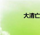 大清亡了出處（大清亡了）