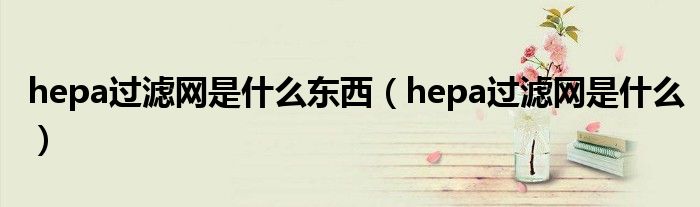 hepa過濾網(wǎng)是什么東西（hepa過濾網(wǎng)是什么）