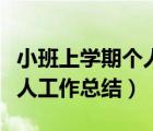 小班上學(xué)期個(gè)人工作總結(jié)計(jì)劃（小班上學(xué)期個(gè)人工作總結(jié)）