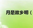 月是故鄉(xiāng)明（說一說月是故鄉(xiāng)明的簡介）