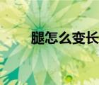 腿怎么變長變細(xì)變直（腿怎么變細(xì)）