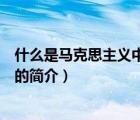 什么是馬克思主義中國化（說一說什么是馬克思主義中國化的簡介）