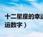 十二星座的幸運(yùn)數(shù)字最佳答案（十二星座的幸運(yùn)數(shù)字）