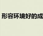 形容環(huán)境好的成語高級（形容環(huán)境好的成語）