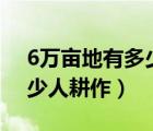 6萬畝地有多少平方公里?（六萬畝的耕地多少人耕作）