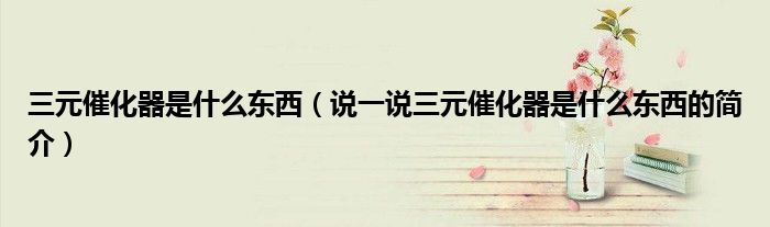 三元催化器是什么東西（說一說三元催化器是什么東西的簡(jiǎn)介）