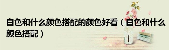 白色和什么顏色搭配的顏色好看（白色和什么顏色搭配）